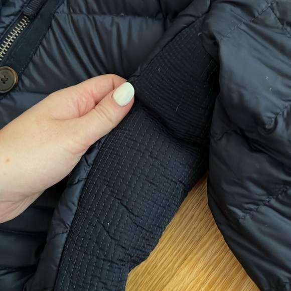 Abercrombie & Fitch Navy Blue Down Longline Puffer Jacket Sz XL - Picture 9 of 11